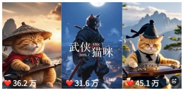 涨粉神器！即梦 AI 一步搞定“涨粉 12W+的猫咪武侠大片”！附完整教程！-课多多