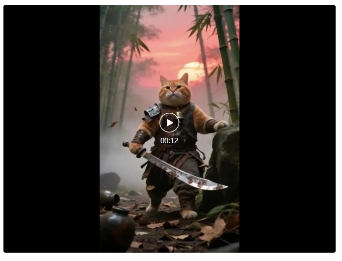 图片[2]-涨粉神器！即梦 AI 一步搞定“涨粉 12W+的猫咪武侠大片”！附完整教程！-课多多