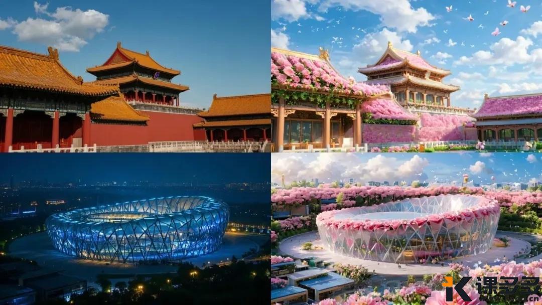 图片[2]-2 分钟搞定 AI 城市建筑变花海，月入过万不是梦-课多多