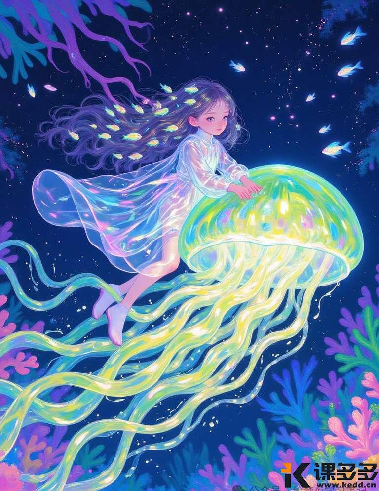 太美了!!deepseek+星流ai制作绘本插画,提示词分享-课多多