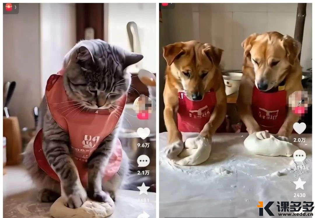 爆款橘猫做饭来了，点赞都是高达十几万，用即梦就能轻松制作（附教程）-课多多