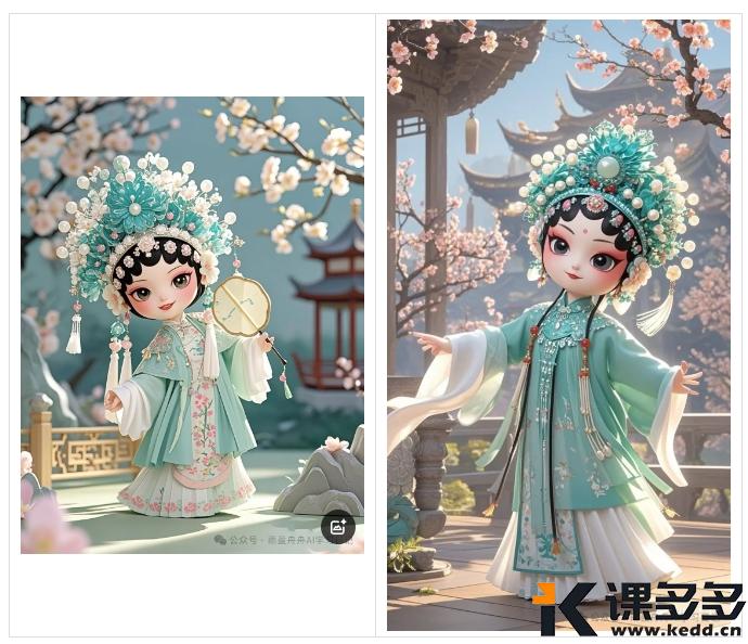 图片[2]-1分钟学会！即梦制作Q版戏曲人物ai视频，太可爱了（附提示词）-课多多