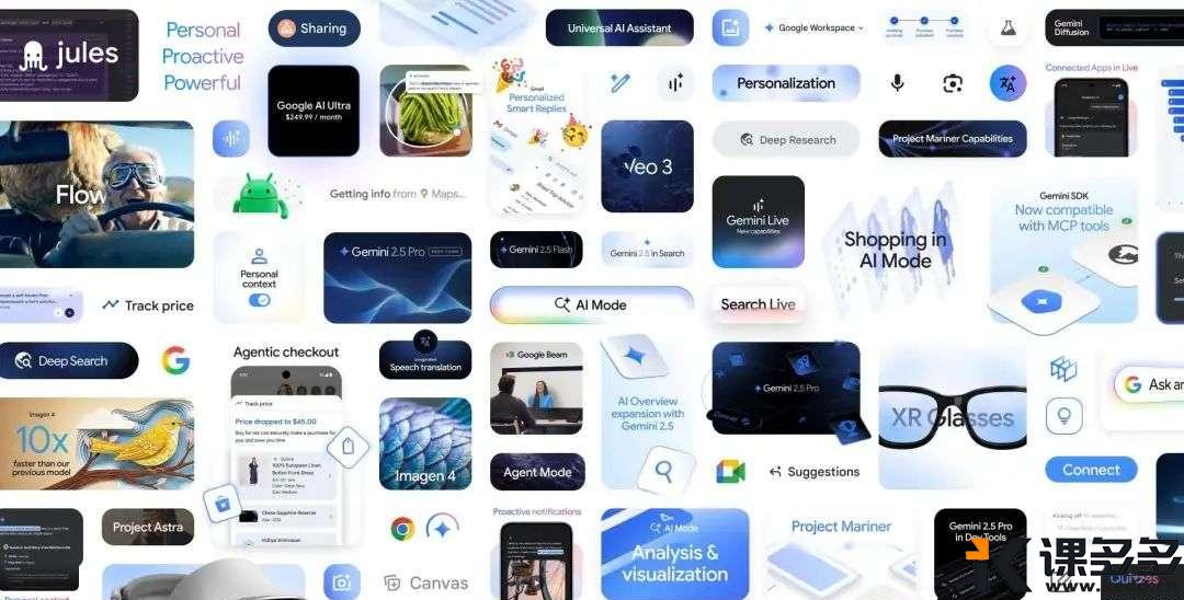 一文详解：Google I/O 2025 开发者大会，泄洪式升级的 Gemini 强得可怕！-课多多