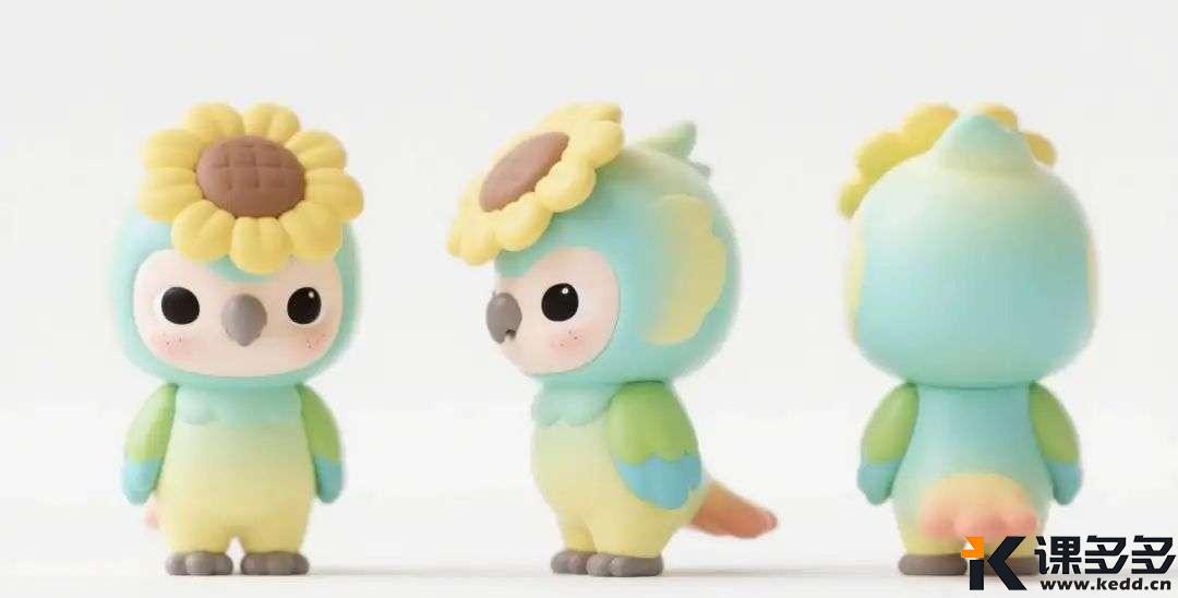 鹦鹉头上加了个葵花也是很神奇