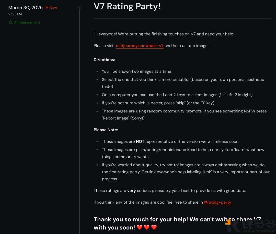 王者归来!Midjourney V7 将发布,AI 生图将重新定义。-课多多