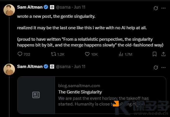 AI奇点已至,却没有一声巨响!Sam Altman 重磅长文:我们被资本做局了-课多多