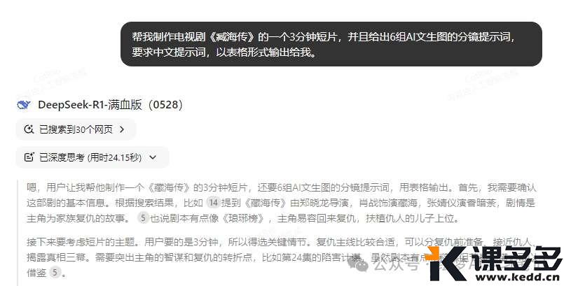 AI神技复刻〈藏海传〉!藏海复仇名场面竟被百万网友二创玩坏?-课多多