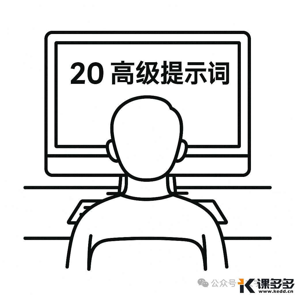 会提问的人，已经靠这20条提示词，把AI用成绝顶军师了-课多多