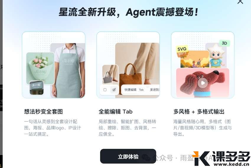 拉布布之后的下一个爆款?一句话让星流Agent设计可爱盲盒-课多多