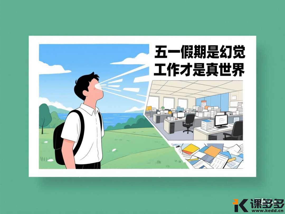手把手教你用豆包生成”社畜五一”主题海报,让创意表达更有趣!-课多多